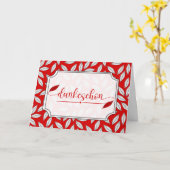 Dankeschon Dankeschon Vielen Dank Red Botanical Karte (Gelbe Blume)