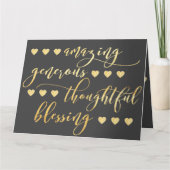 Dankeschön! Dankeskarte (Vorderseite)