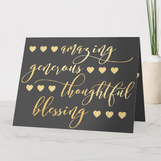 Dankeschön! Dankeskarte (Vorderseite)