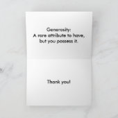 Dankeschön Dankeskarte (Innenseite)