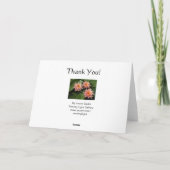 Dankeschön! Dankeskarte (Rückseite)