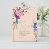 Dankeschön Dankeskarte (Stehend Vorderseite)