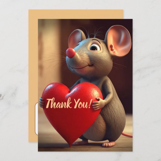 Dankeschön! Dankeskarte (Vorne/Hinten)