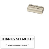 Dankeschön "DANKS So viel!" und Firmenname Briefma Gummistempel (Stempel)