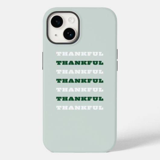 Dankeschön, Danksagung, Grün Case-Mate iPhone Hülle (Rückseite)