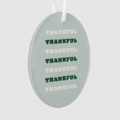 Dankeschön, Danksagung, Grün, Erntedank Ornament (Vorderseite)