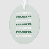 Dankeschön, Danksagung, Grün, Erntedank Ornament (Vorderseite)