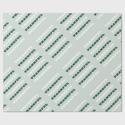 Dankeschön, Danksagung, Grün Geschenkpapier (Flach)