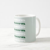 Dankeschön, Danksagung, Grün Kaffeetasse (VorderseiteRechts)