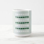 Dankeschön, Danksagung, Grün Kaffeetasse (Mittel)