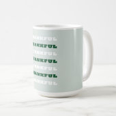 Dankeschön, Danksagung, Grün Kaffeetasse (VorderseiteRechts)