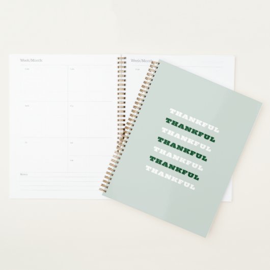 Dankeschön, Danksagung, Grün Planer (Anzeige)