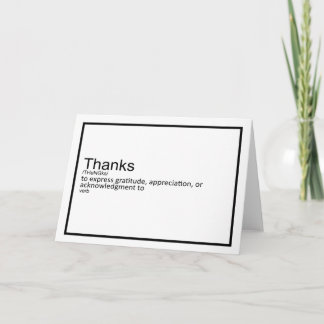 Dankeschön-Definition Karte
