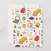 Dankeschön des Lehrers Dankeskarte (Rückseite)