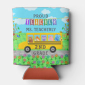 Dankeschön des Lehrers | Niedliche Bustiere Dosenkühler (Rückseite)