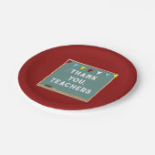 Dankeschön des Lehrers Pappteller (Schrägansicht)