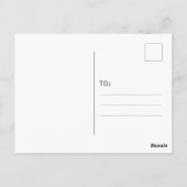 Dankeschön des Lehrers Postkarte (Rückseite)