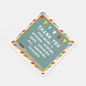 Dankeschön des Lehrers Serviette (Ecke)