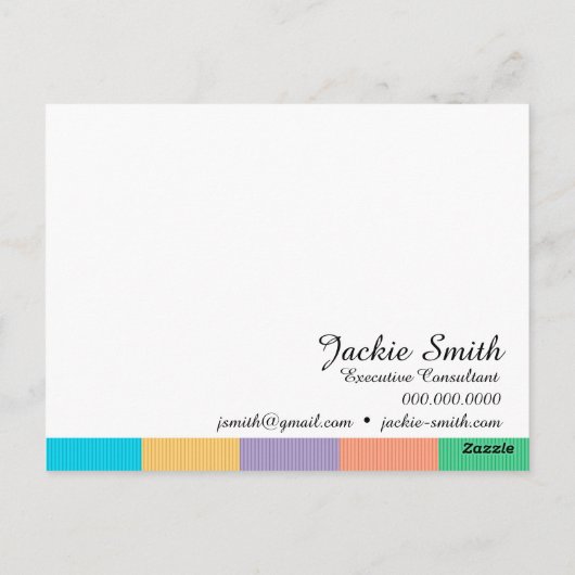 Dankeschön - Doppelseitig Postkarte (Rückseite)