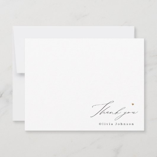 Dankeschön Drehbuch personalisiert Stationery Note Mitteilungskarte (Vorderseite)