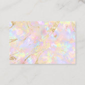 Dankeschön Drehbuch Rosa Opal Textur Visitenkarte (Rückseite)