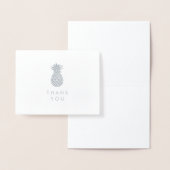 Dankeschön | Einfach Silberananas Folienkarte (Anzeige)