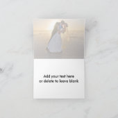 Dankeschön | Einfaches Hochzeitsstipendium Dankeskarte (Innenseite)