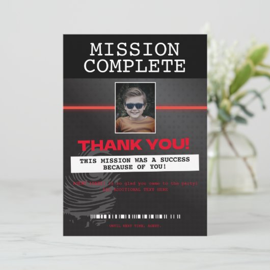 Dankeschön Einladung (Stehend Vorderseite)