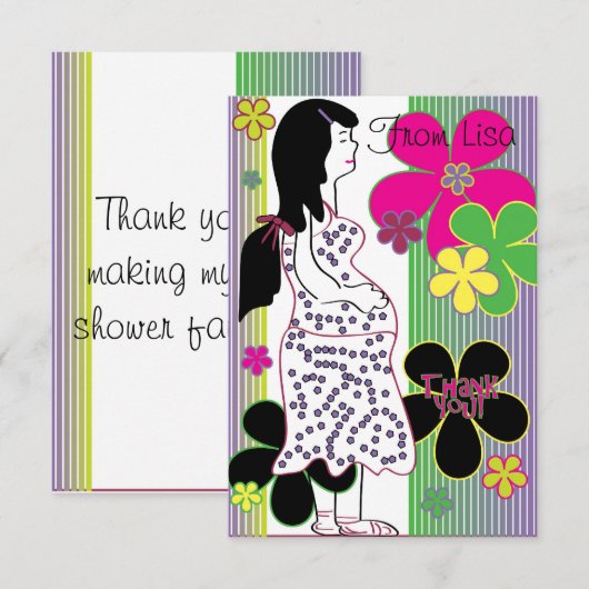 Dankeschön Einladung (Vorne/Hinten)