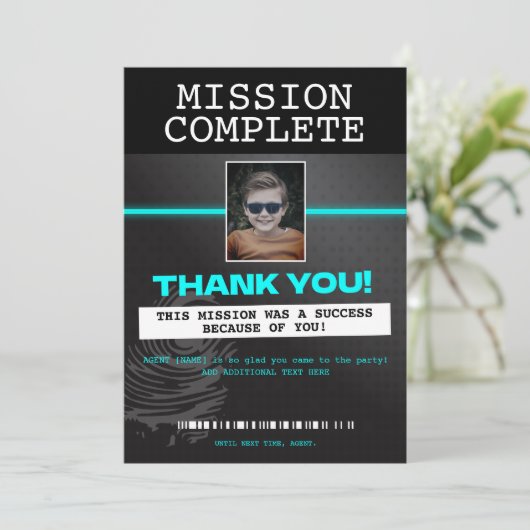 Dankeschön Einladung (Stehend Vorderseite)