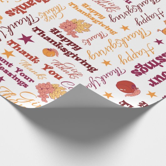 Dankeschön Erntedank Geschenkpapier (Ecke)