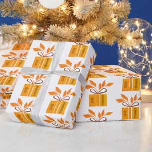 Dankeschön-Erntedank-Wrapierpapier Geschenkpapier