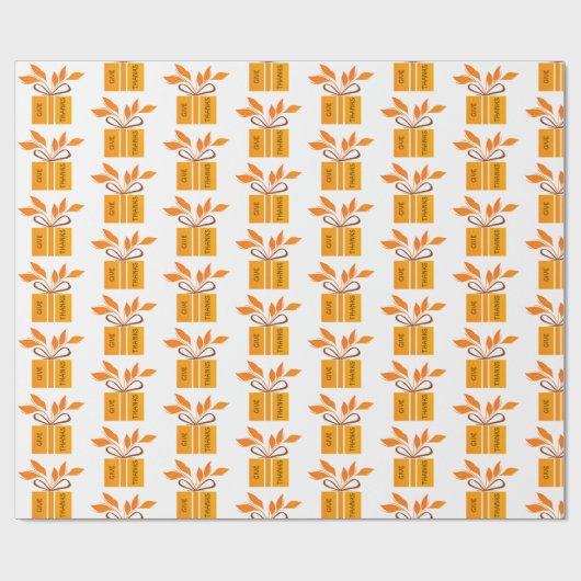 Dankeschön Erntedank Wrapping Paper Geschenkpapier (Flach)