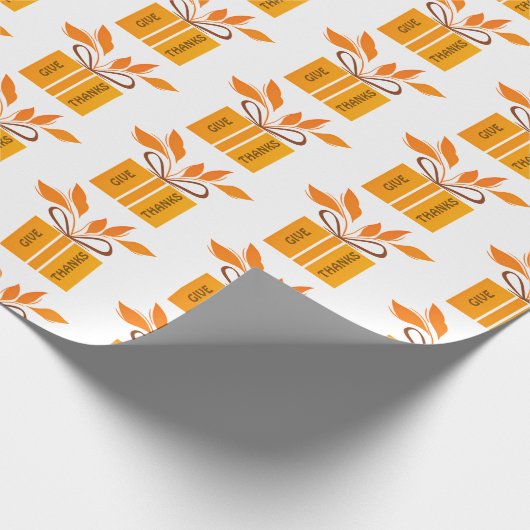 Dankeschön Erntedank Wrapping Paper Geschenkpapier (Ecke)