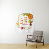 Dankeschön Erntedank Zitat Herbst Kürbis Herbst Wandteppich (Beispiel)