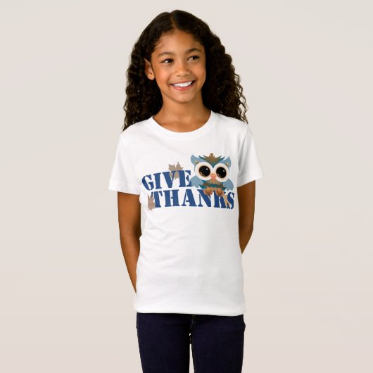 Dankeschön-Eule T-Shirt (Vorne ganz)