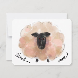 „Dankeschön Ewe“ Dankeschön Notizkarte Aquarell Sc Mitteilungskarte