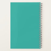 Dankeschön-Fachzeitschrift in florgrün rosa hübsch Notizblock (Rückseite)