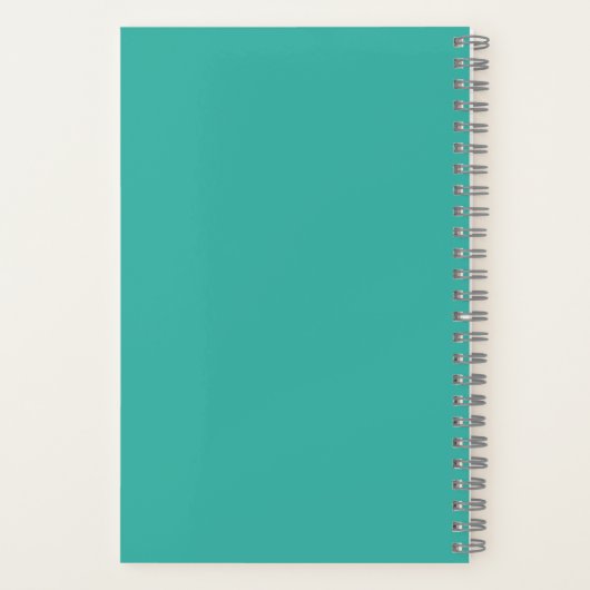 Dankeschön-Fachzeitschrift in florgrün rosa hübsch Notizblock (Rückseite)