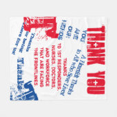 Dankeschön Fleecedecke (Vorderseite (Horizontal))