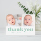 Dankeschön | Foto & Dank Dankeskarte (Stehend Vorderseite)