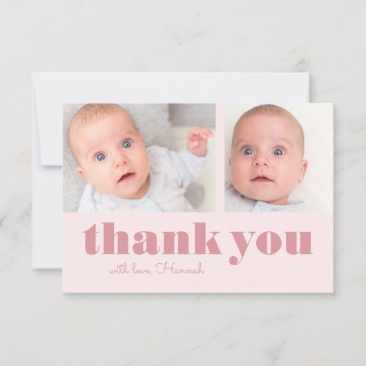 Dankeschön | Foto & Dank Dankeskarte (Vorderseite)