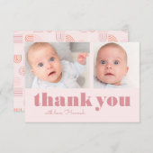 Dankeschön | Foto & Dank Dankeskarte (Vorne/Hinten)