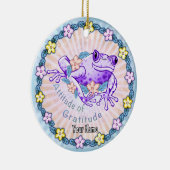 Dankeschön Frosch Keramik Ornament (Rechts)