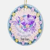 Dankeschön Frosch Keramik Ornament (Links)