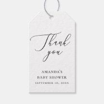 Dankeschön für Baby Shower | Elegantes Minimalisti
