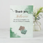 Dankeschön für Biologiemanoren Dankeskarte (Stehend Vorderseite)