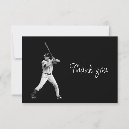 Dankeschön für das Baseballspiel Dankeskarte (Vorderseite)