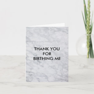 Dankeschön für das Geburtskarten-Geschenk für Mama Karte