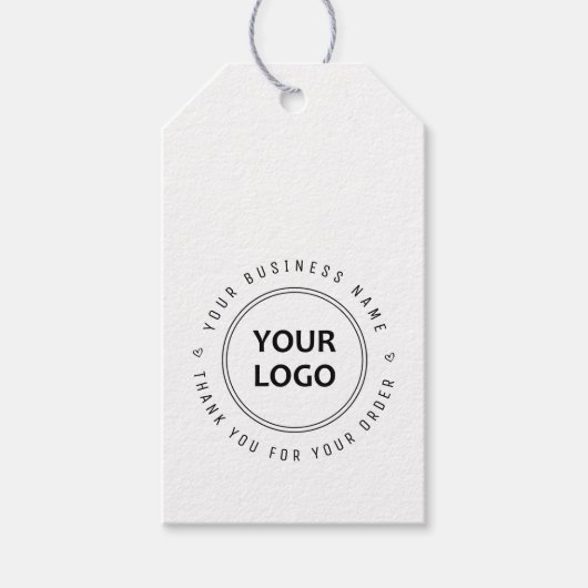 Dankeschön für das Logo-Geschäft Geschenkanhänger (Vorderseite)